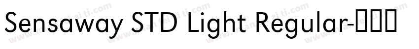 Sensaway STD Light Regular字体转换
